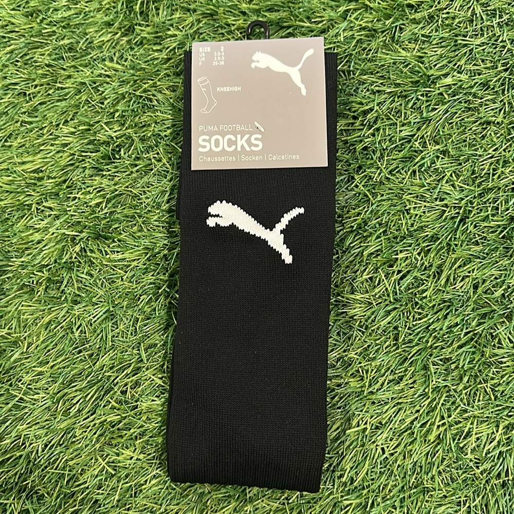 Puma Black soccer Socks knee high